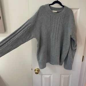 Lucky Brand sweater; S; blue/grey; good condition